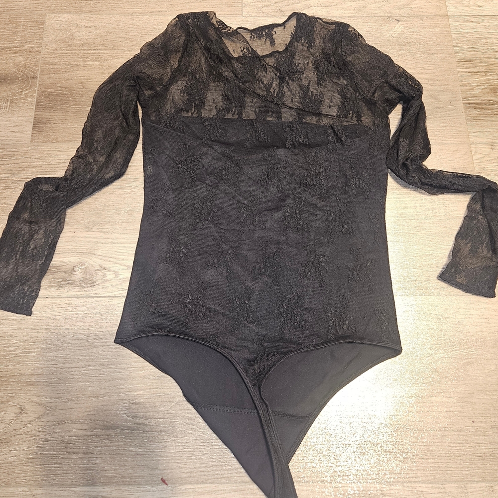 Abercrombie & Fitch Black Lace Bodysuir